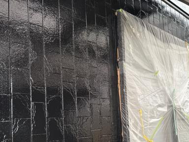 外壁下塗り完了